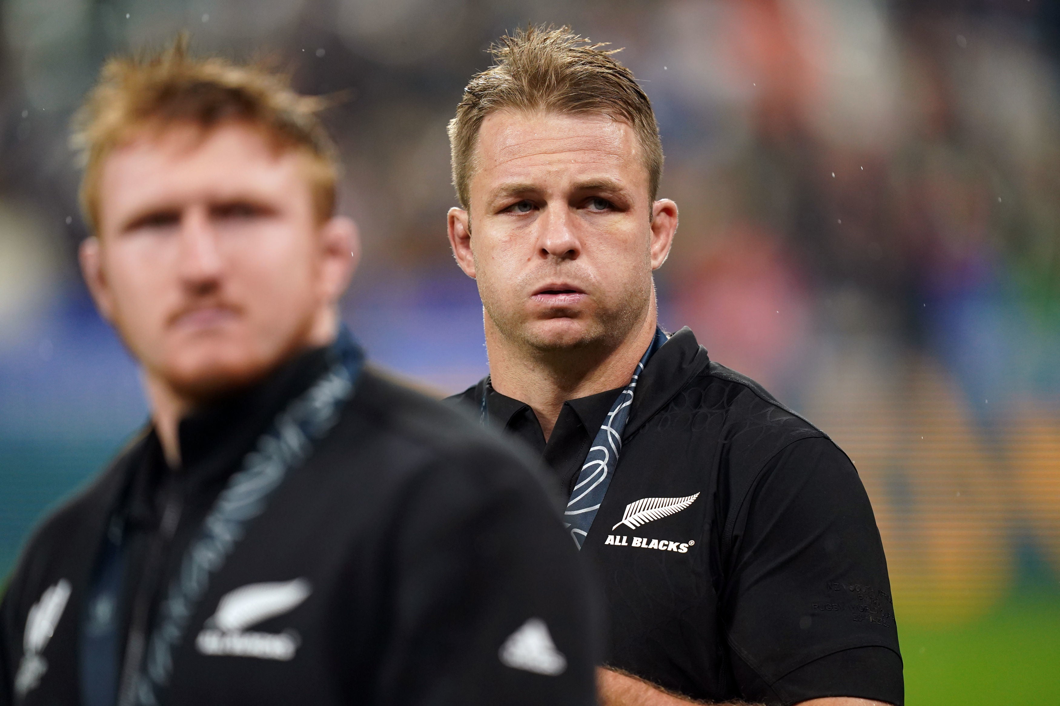 <p>An emotional Sam Cane after full-time</p>