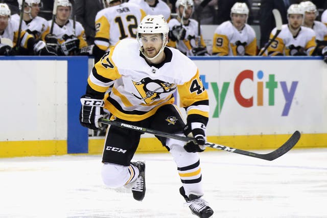 <p>Adam Johnson played for the Pittsburgh Penguins in the USA before moving to England</p>