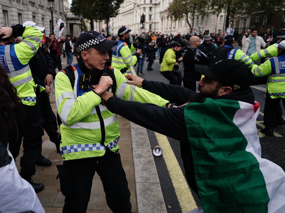 Ministers review extremism label as police arrest protesters for ‘hate crimes’