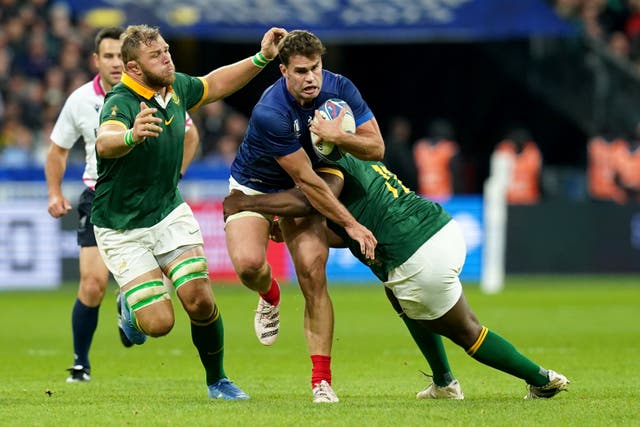Hosts France were knocked out after an epic quarter-final against South Africa (Gareth Fuller/PA)