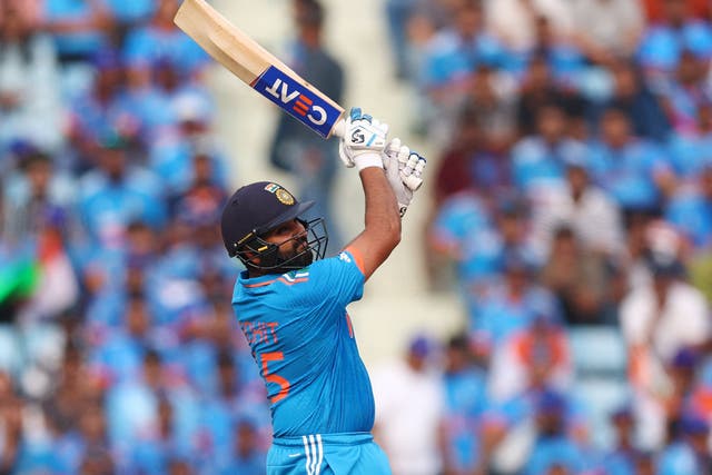 <p>Rohit Sharma top-scored for India with 87</p>