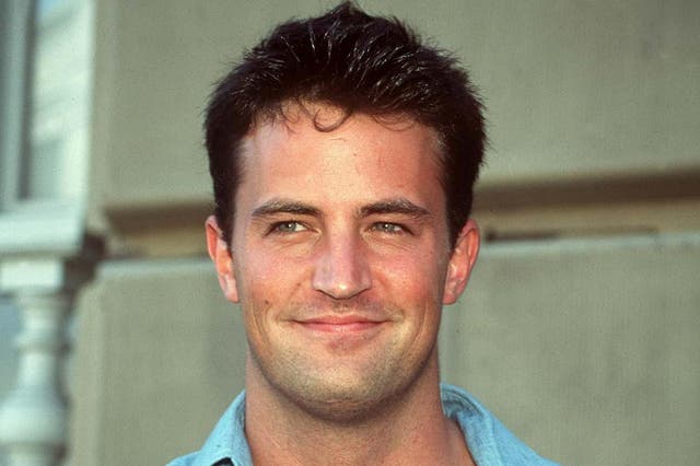 <p>Matthew Perry, a year after ‘Friends’ began, in 1995</p>
