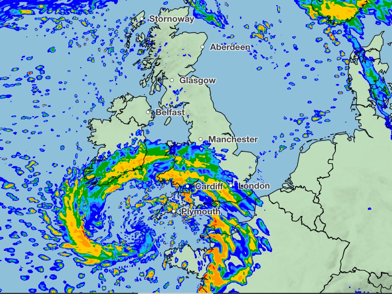 As the storm hits, coastal areas of southern parts of the UK are expected to be severely impacted