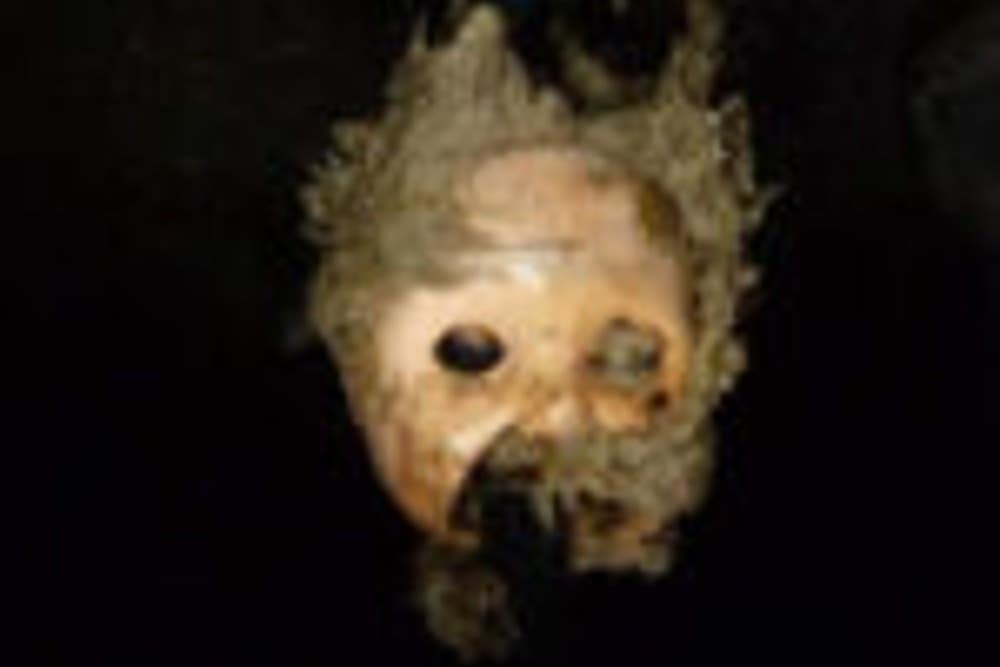 A spooky doll’s head was found to be causing a blockage (Wessex Water/PA)