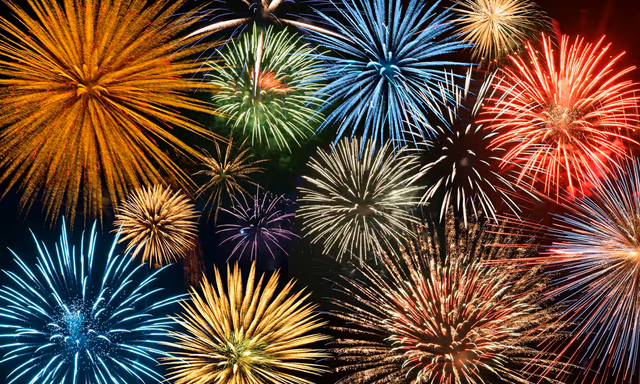 <p>A firework display unexpectedly erupted on the side of a Canadian highway (stock image) </p>