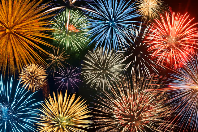 <p>A firework display unexpectedly erupted on the side of a Canadian highway (stock image) </p>