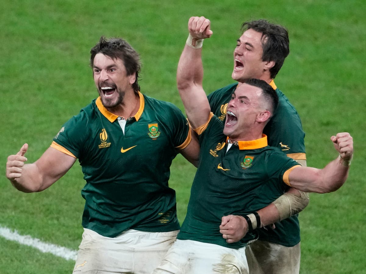 Watch: South Africa’s Springboks welcomed home after Rugby World Cup win