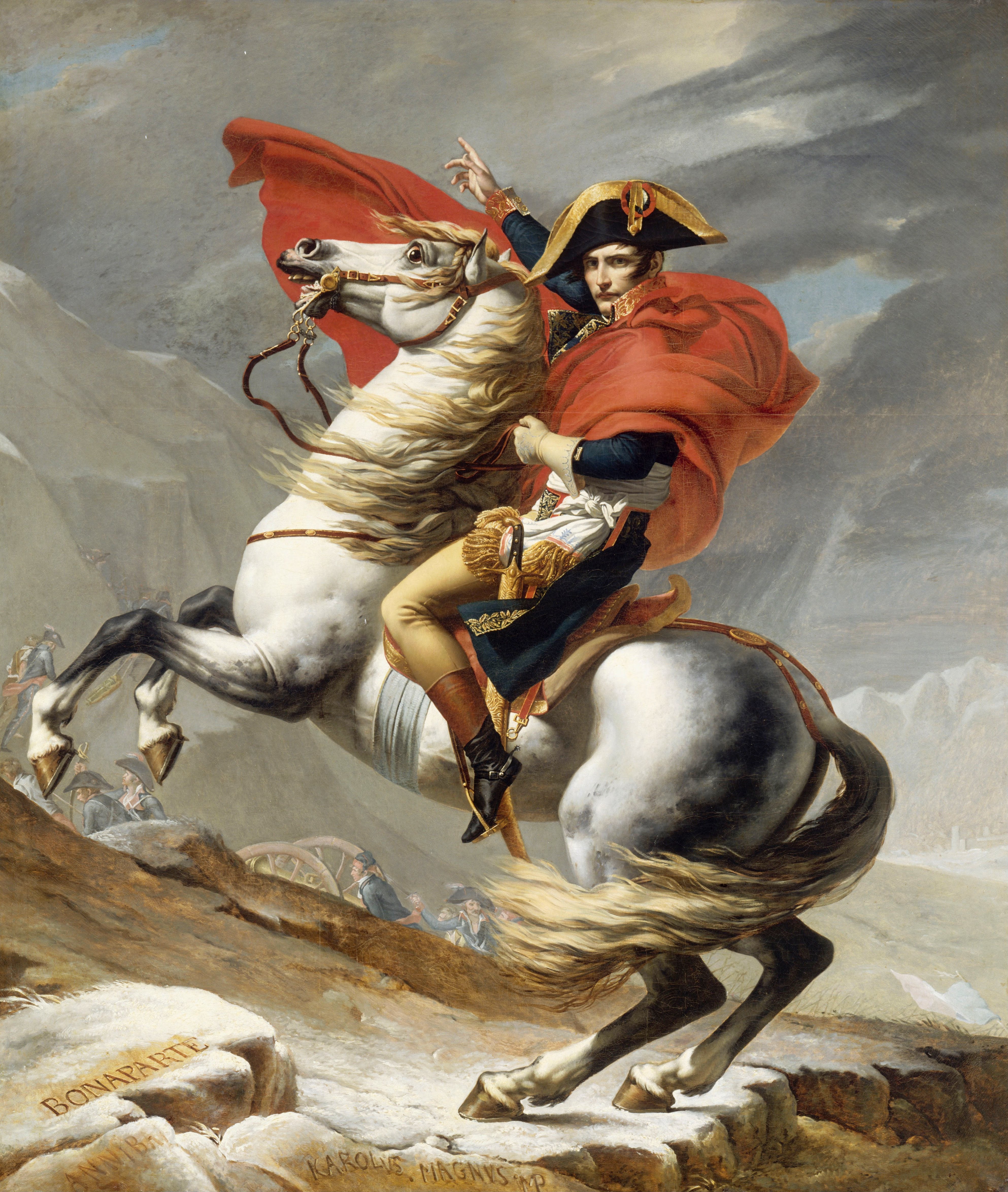 ‘Napoleon Crossing the Alps’, 1802, by French painter Jacques-Louis David