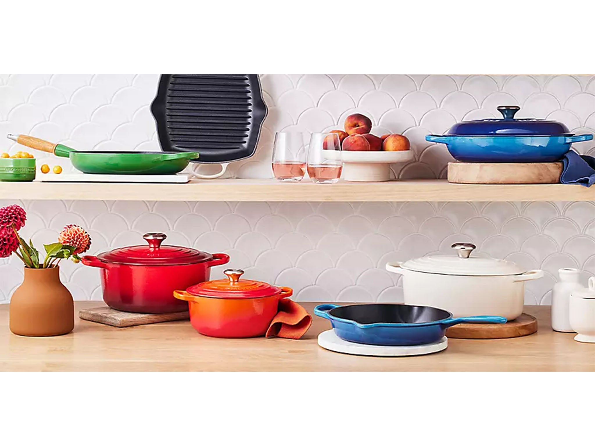 The iconic orange Le Creuset casserole dish