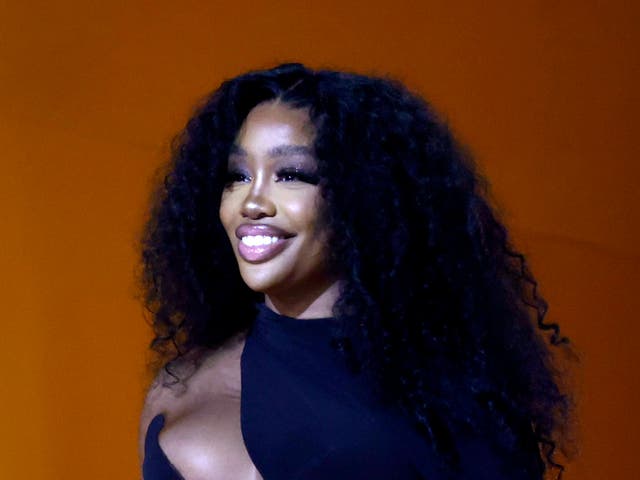 <p>SZA speaks onstage during the 65th GRAMMY Awards at Crypto.com Arena on 5 February 2023 in Los Angeles, California. </p>