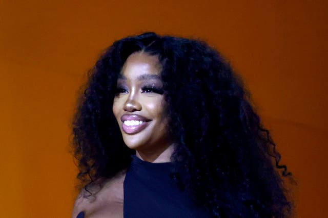 <p>SZA speaks onstage during the 65th GRAMMY Awards at Crypto.com Arena on 5 February 2023 in Los Angeles, California. </p>