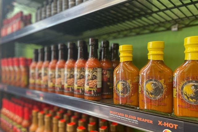 <p>Louisiana is the home of hot sauce</p>