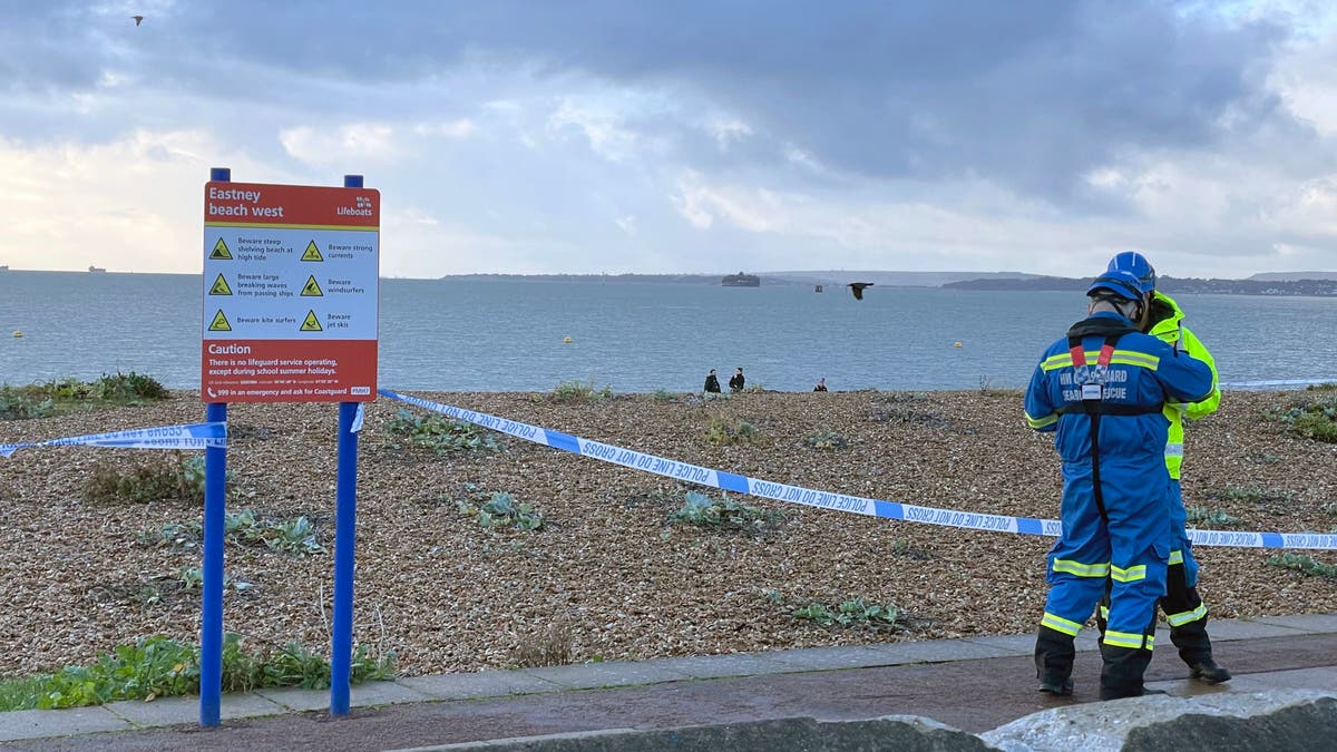 Southsea beach cordoned off after body found on shore
