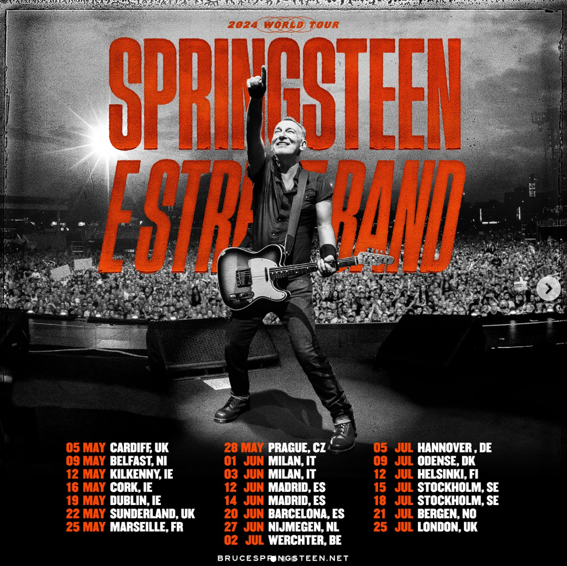 Bruce Springsteen and the E Street Band 2024 stadium dates