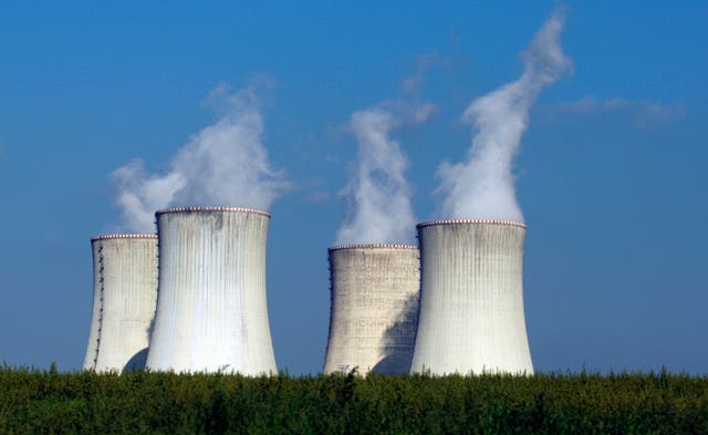 <p>File image: Four of the cooling towers of the Dukovany nuclear power plant</p>
