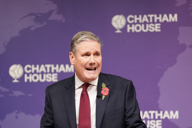 <p>Keir Starmer has called for a ‘humanitarian pause’ in the Israel-Hamas conflict, but not a ceasefire</p>