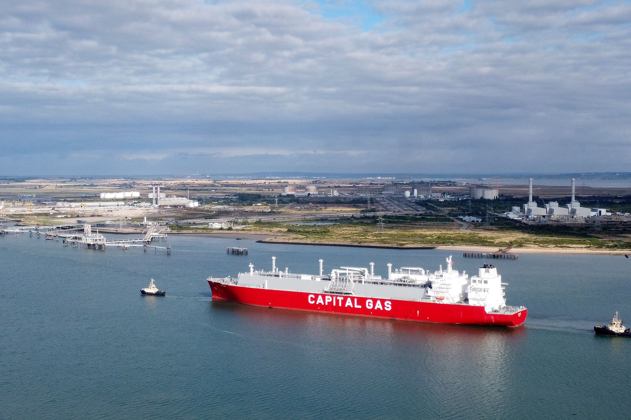 Chilled liquid gas can be transported by ship (Gareth Fuller/PA)