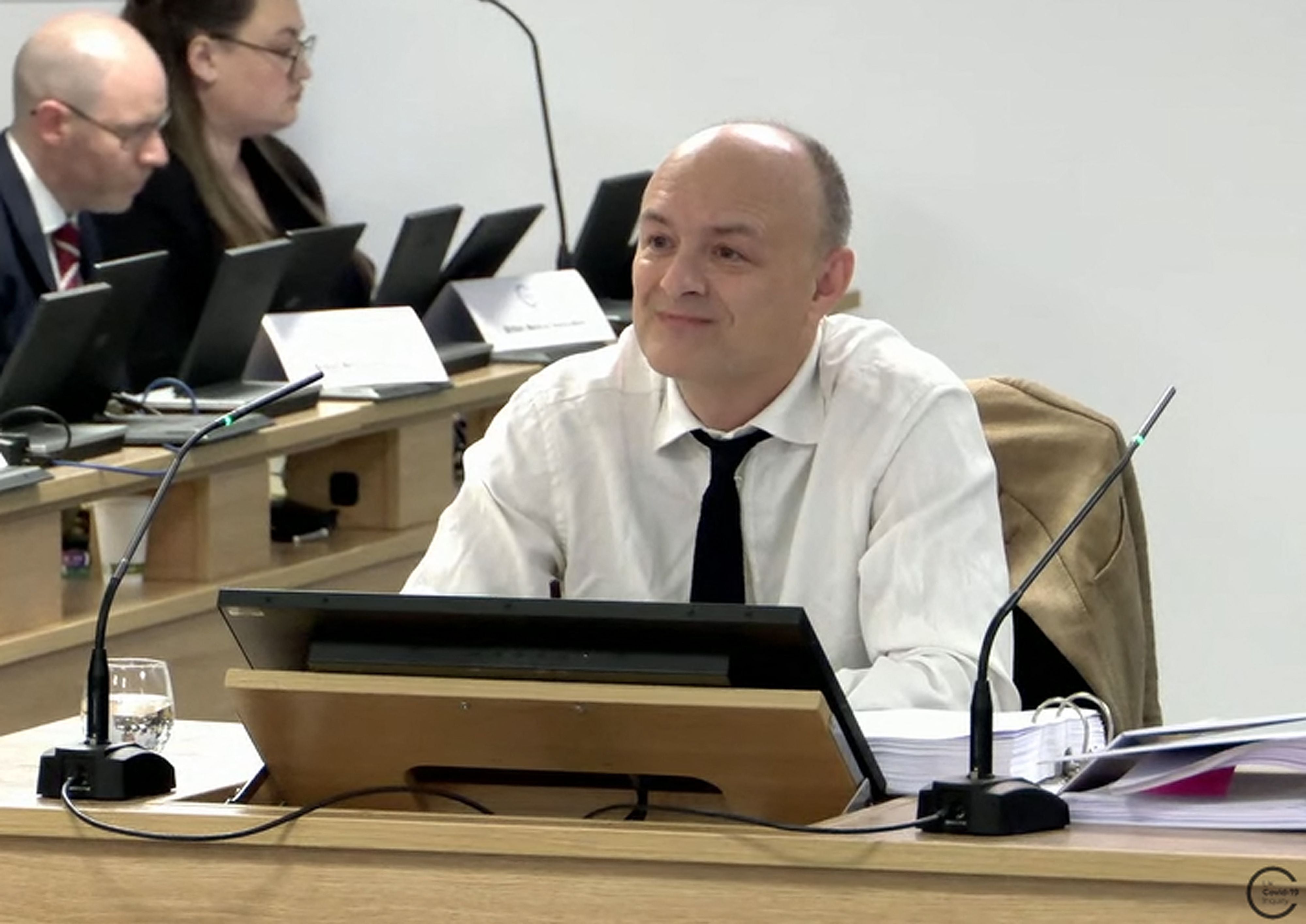 Dominic Cummings giving evidence during the Covid-19 inquiry