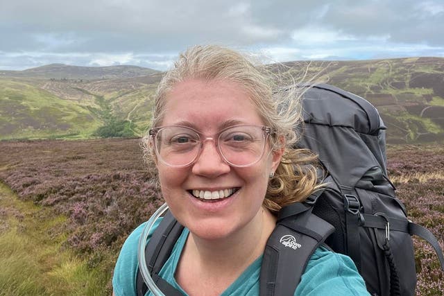 Jen Lowthrop completed the challenge in Ashbourne, Derbyshire on Monday (Jen Lowthrop/PA)