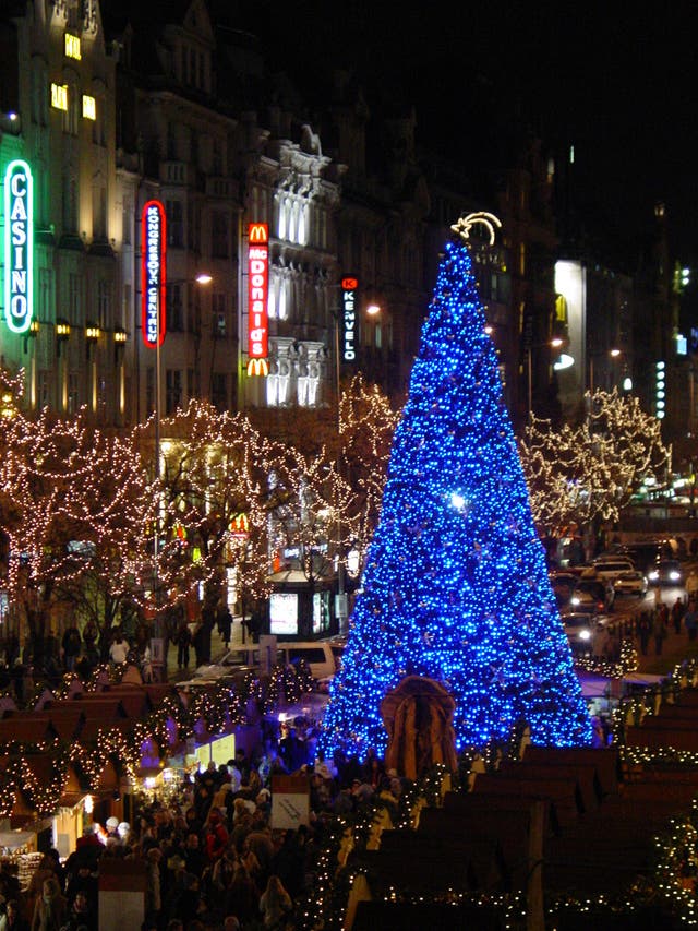 <p>Wenceslas Square’s Christmas market transforms the heart of Prague </p>