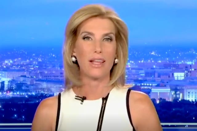 <p>Laura Ingraham backtracked after mocking Joe Biden</p>