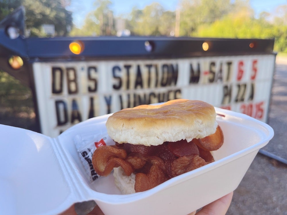 Light breakfast: Bacon biscuits to go at off-the-beaten-path DBs Station