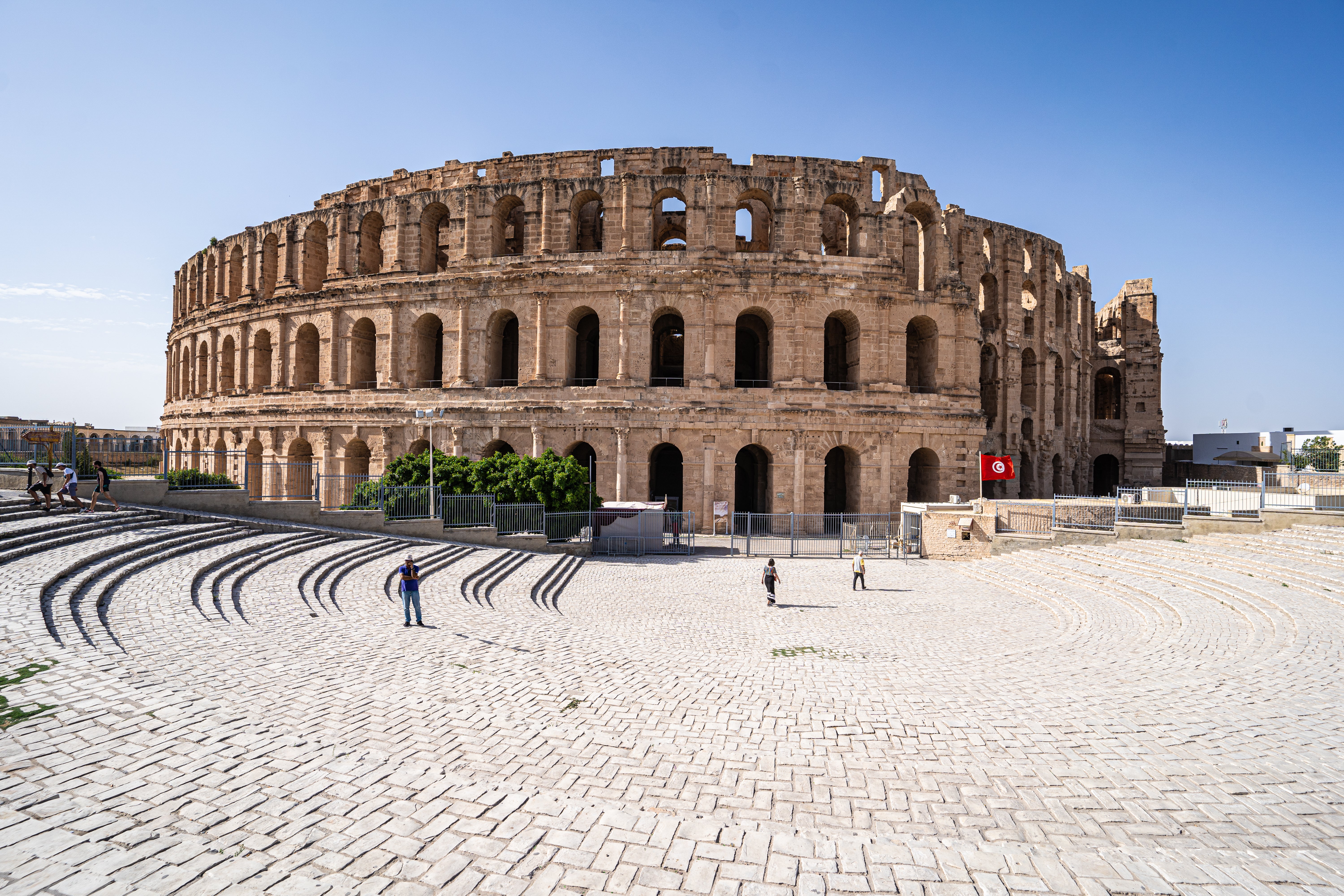 El Jem is the third-largest Roman amphitheatre in the world