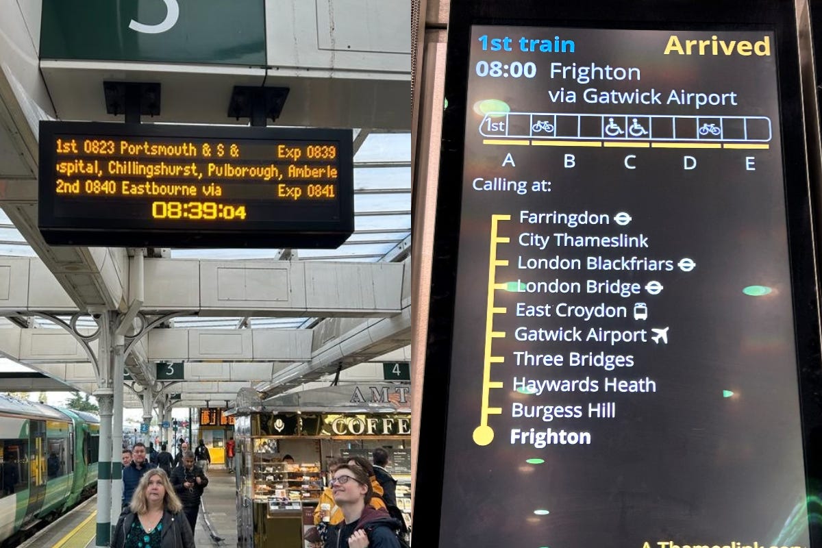 Rail passengers were in for a spooky surprise for this year’s Halloween (Govia Thameslink Railway/PA)