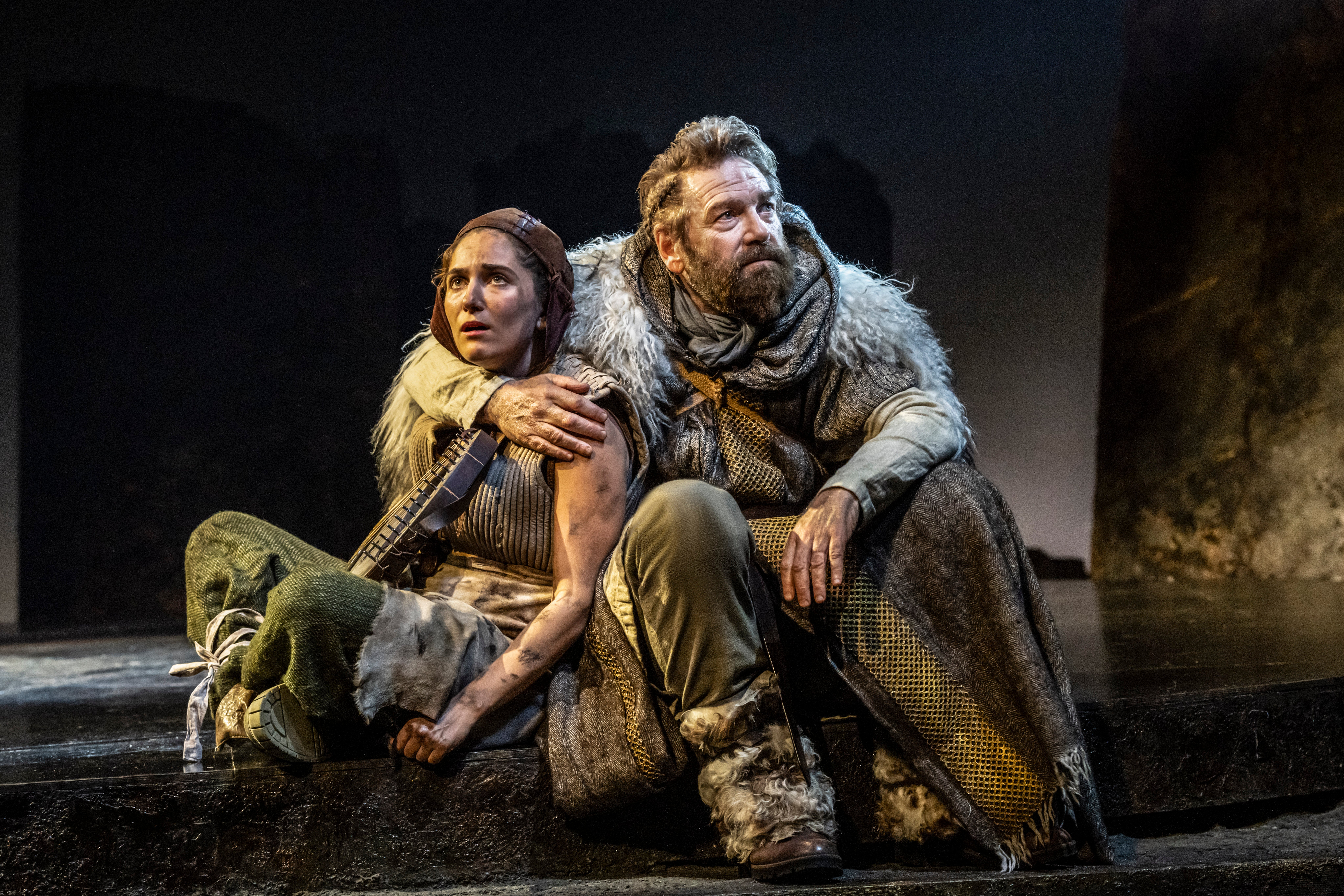 More sinned against than sinning: Jessica Revell and Kenneth Branagh in ‘King Lear' at Wyndham’s Theatre