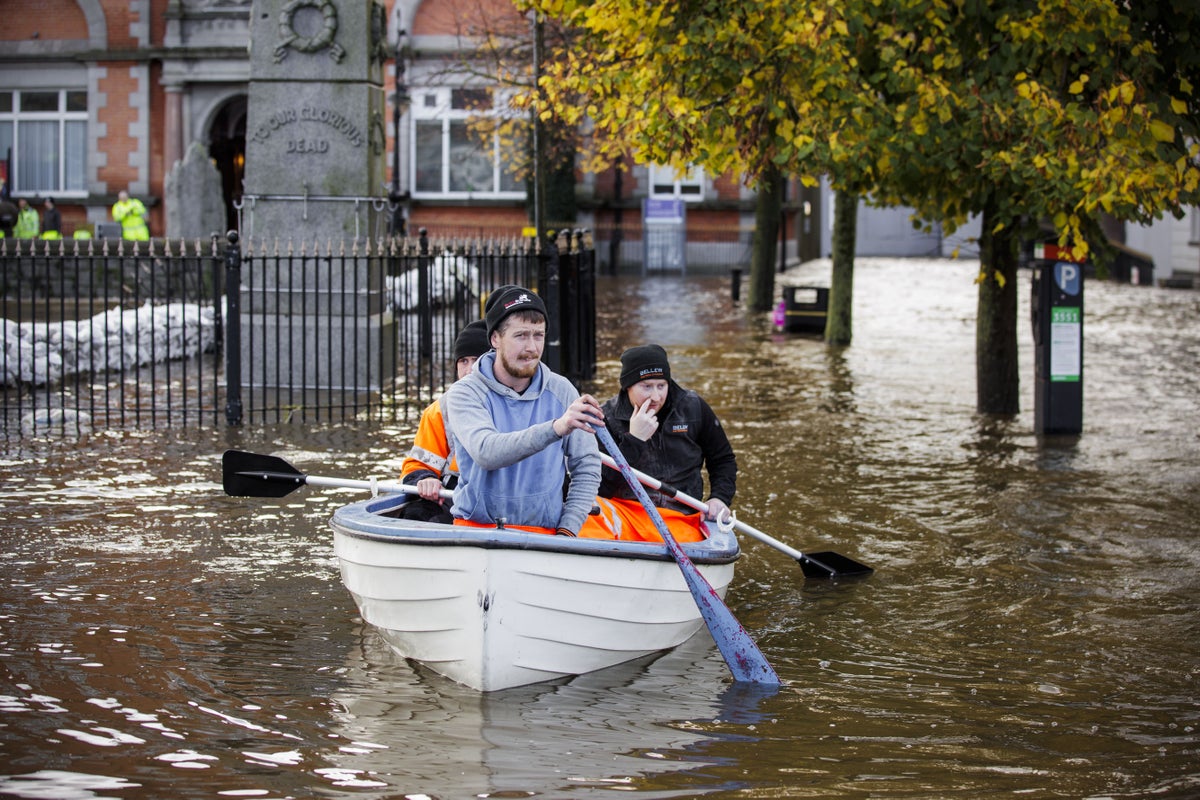 Newry swamped with water as island of Ireland hit by further floods ...