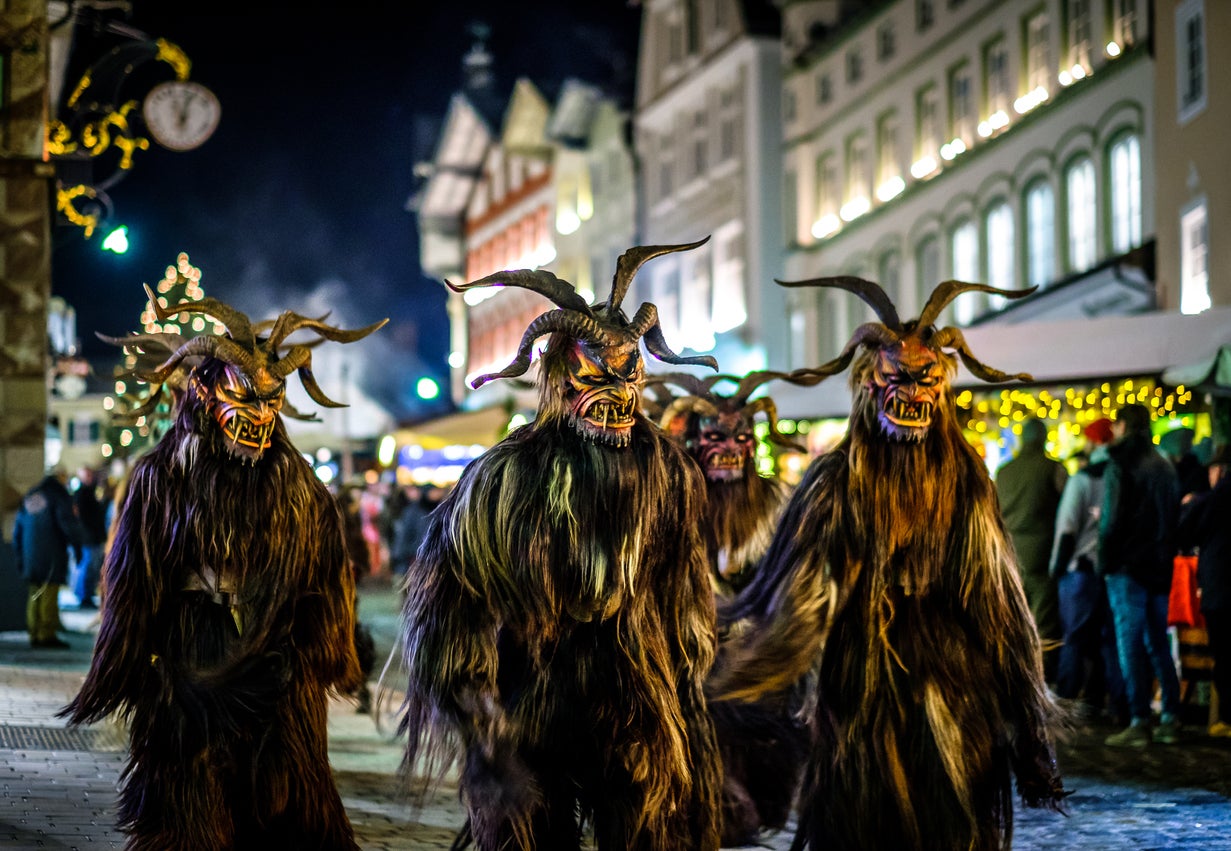 Krampusnacht celebrations seen on the streets of Bad Toelz, Germany