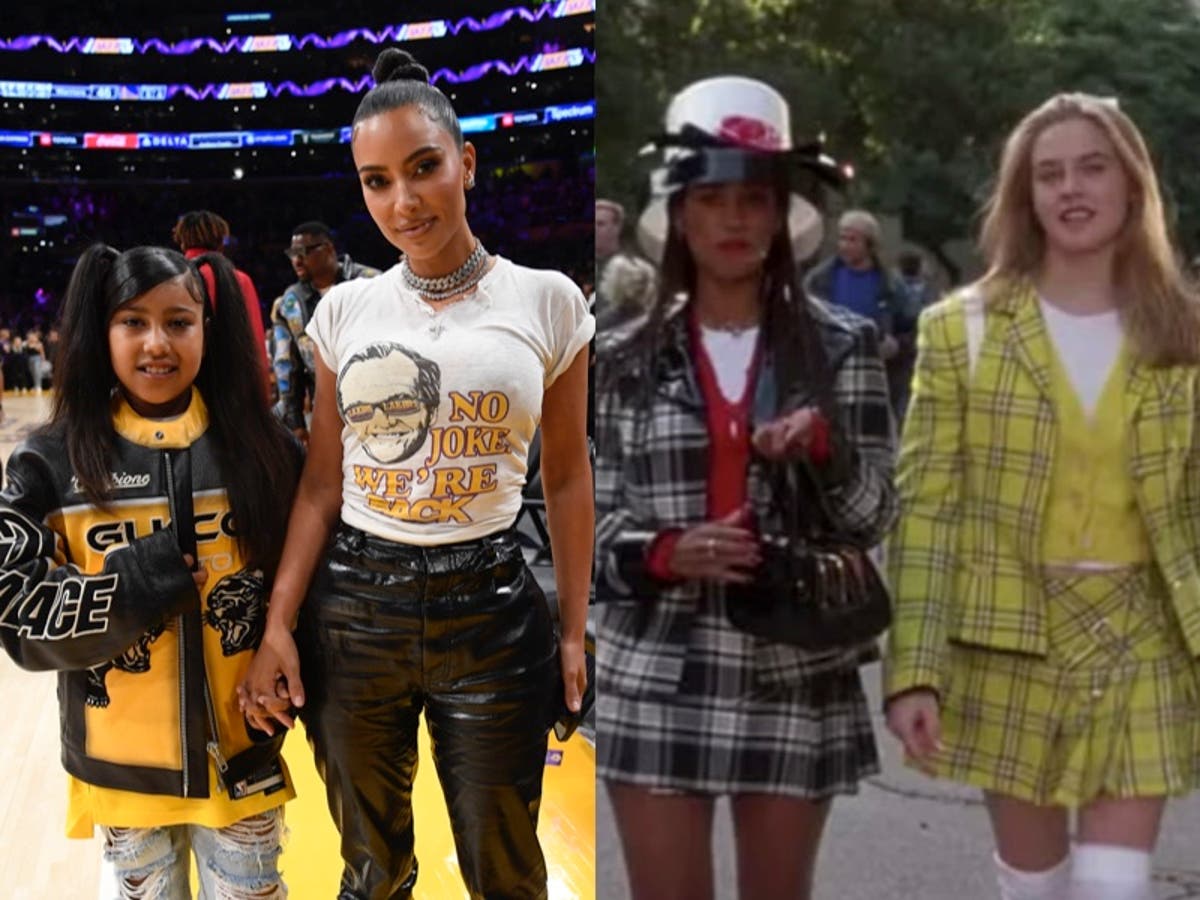 Kim Kardashian and daughter North West dress up as Cher and Dionne from Clueless for Halloween