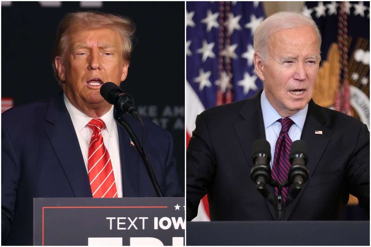 Biden and Trump tied in new poll against independents - latest
