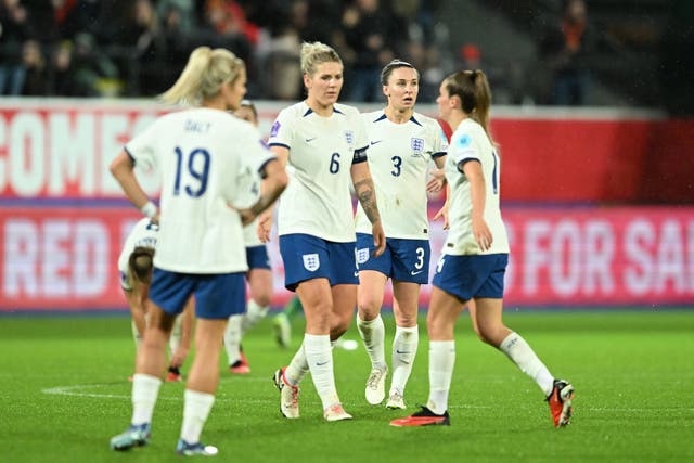 <p>England’s defeat drops them down to third in their Nations League group</p>