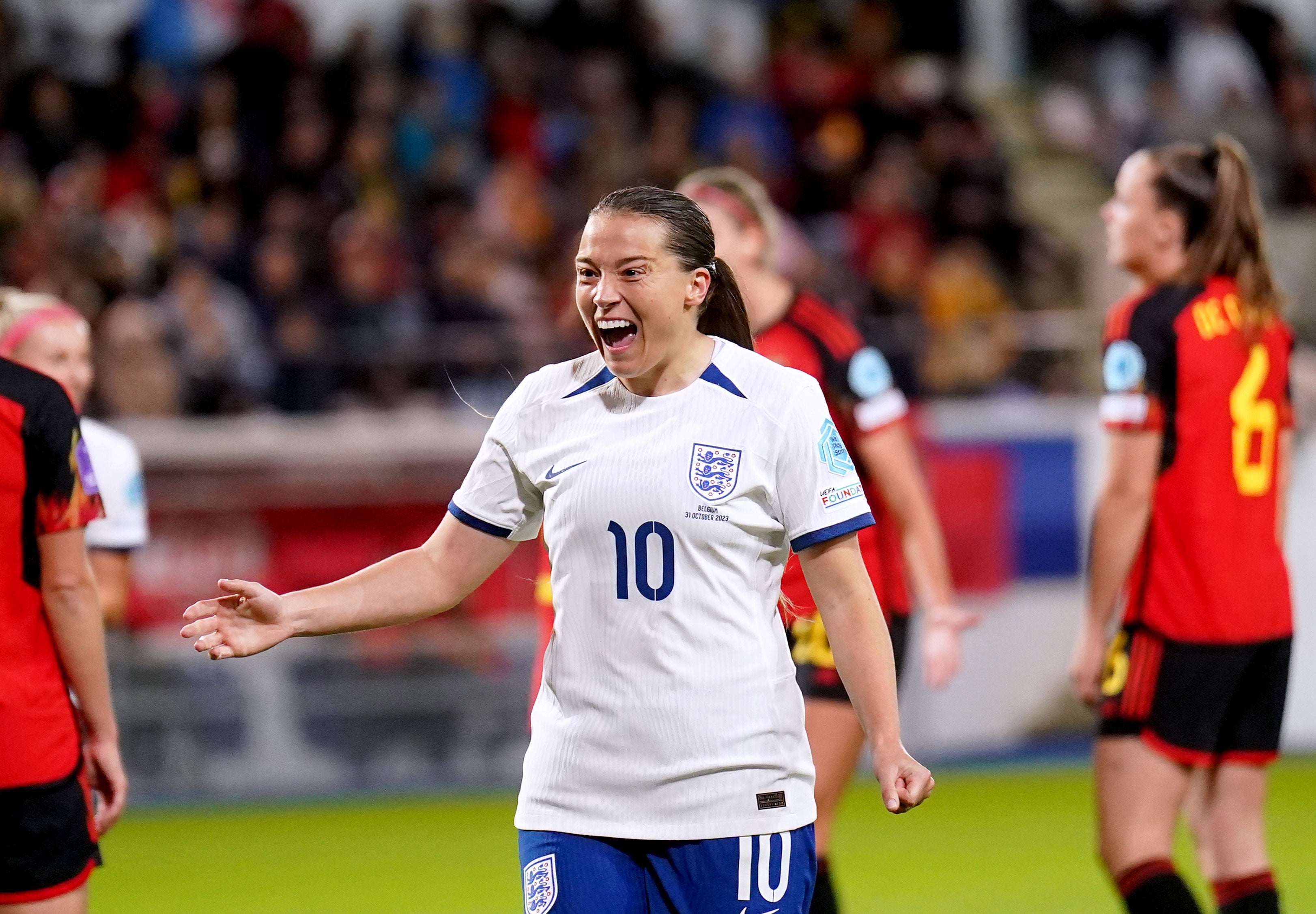 Fran Kirby sent England ahead on her first start this year but Tessa Wullaert’s late penalty gave Belgium the win