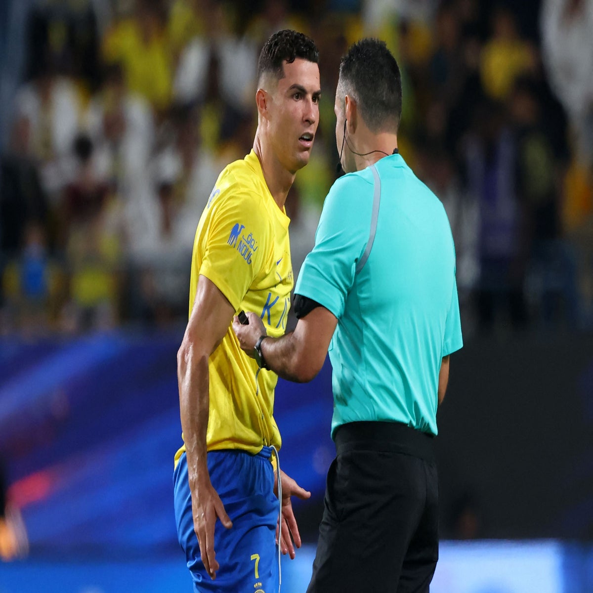 Ronaldo Xxx Bf Video - Cristiano Ronaldo rages against fans, the referee and Jordan Henderson in  chaotic King Cup tie | The Independent