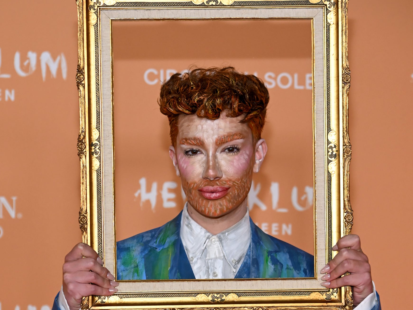 James Charles as Vincent van Gogh’s self-portrait