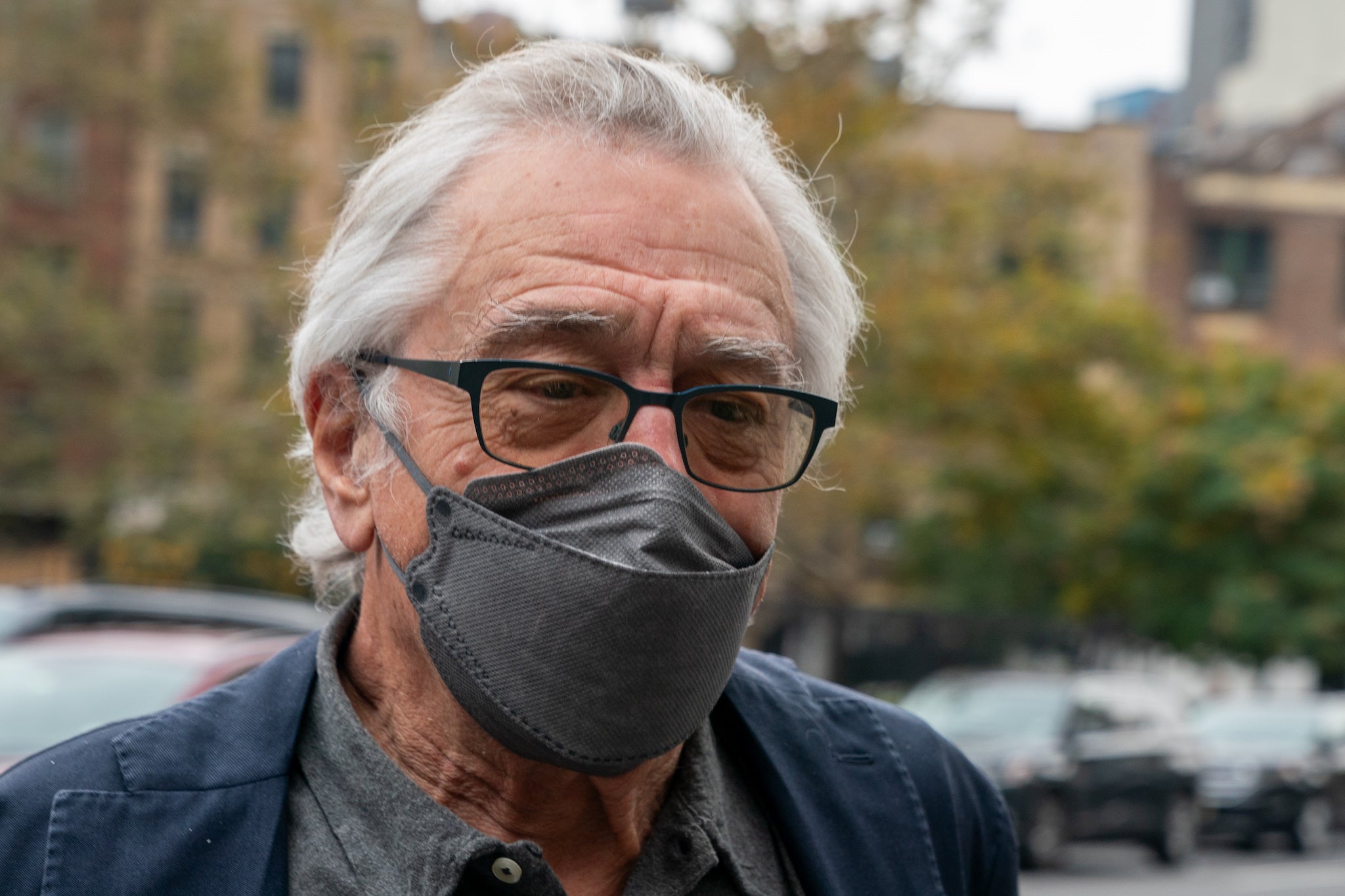 Robert De Niro arrives at federal court on 30 October 2023 in New York City to testify in workplace discrimination case brought by his former assistant