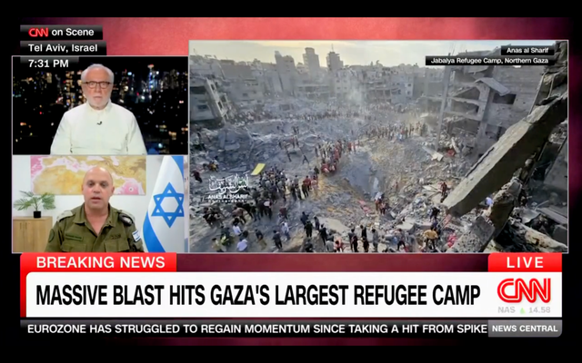<p>Wolf Blitzer presses IDF official about refugee camp bombing</p>