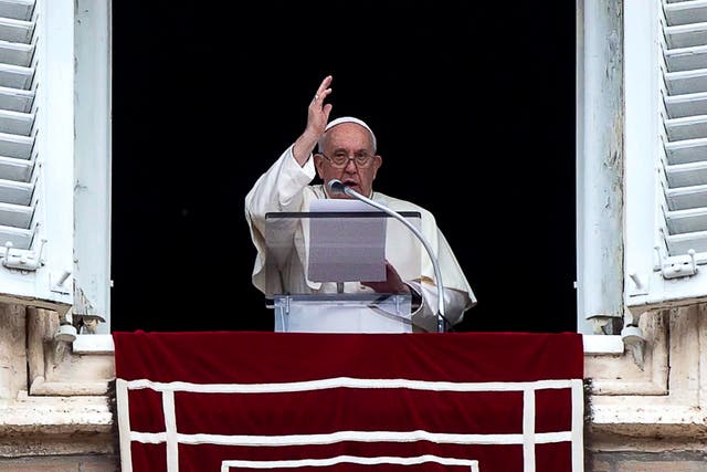 <p>File image:  Pope Francis says he will spend three days in Dubai during the conference  </p>