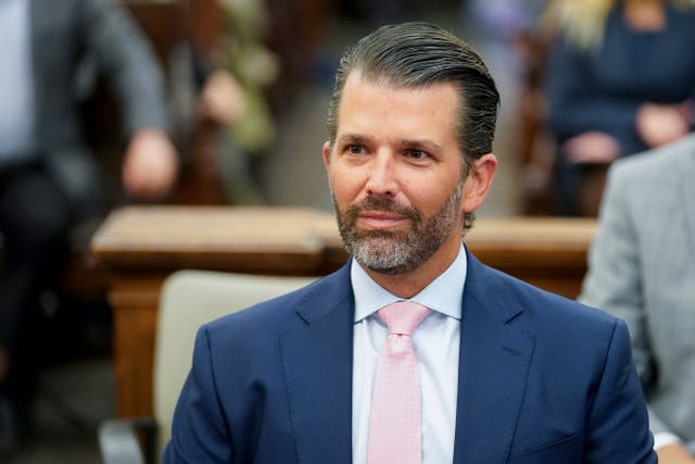 <p>Donald Trump Jr took the stand on Wednesday in the civil fraid trial </p>