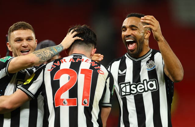 <p>Newcastle knocked Manchester United out of the Carabao Cup with a brilliant display at Old Trafford</p>