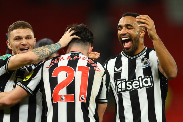 <p>Newcastle knocked Manchester United out of the Carabao Cup with a brilliant display at Old Trafford</p>