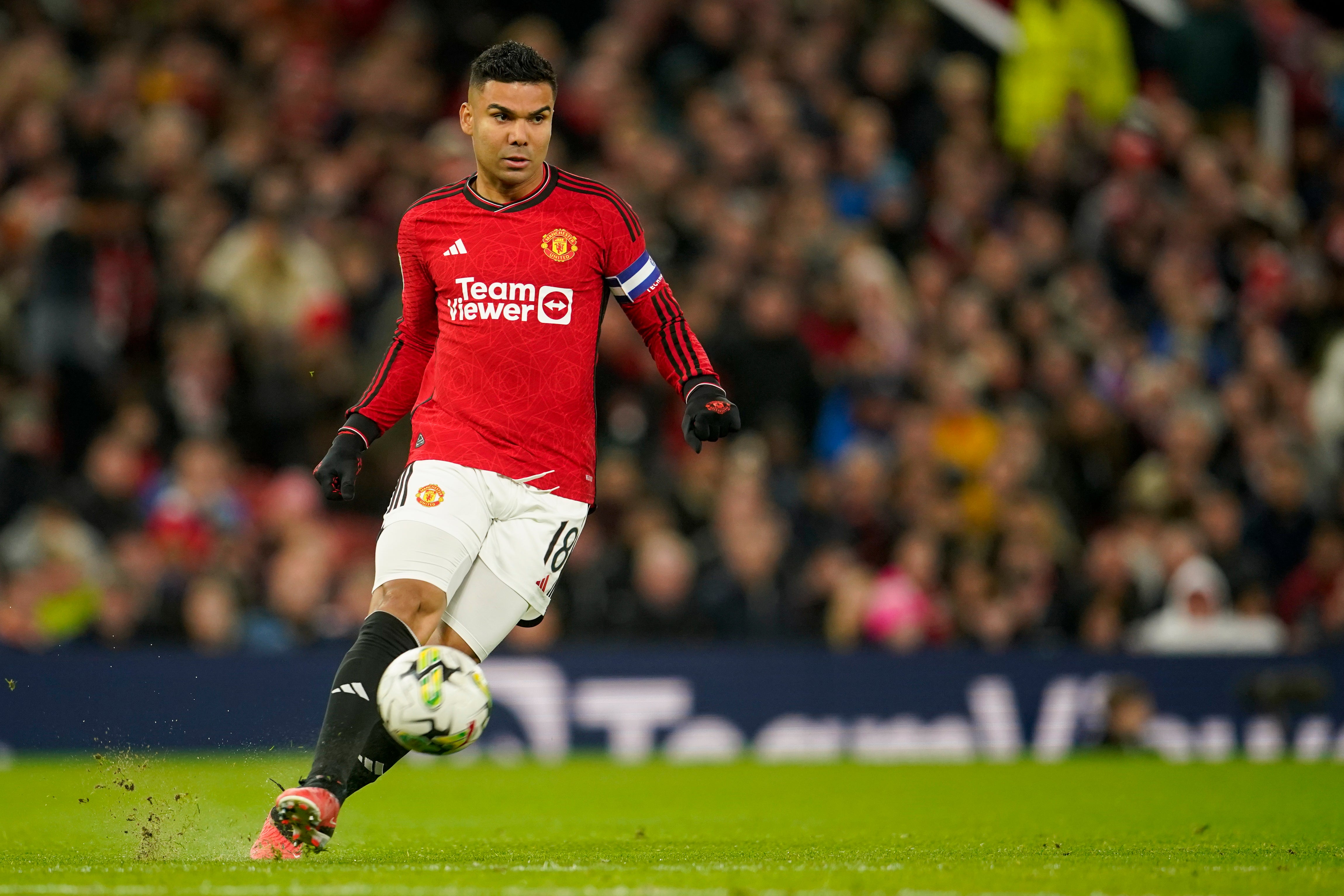 Brought in to strengthen the midfield Casemiro was subbed off a half-time after a woeful display