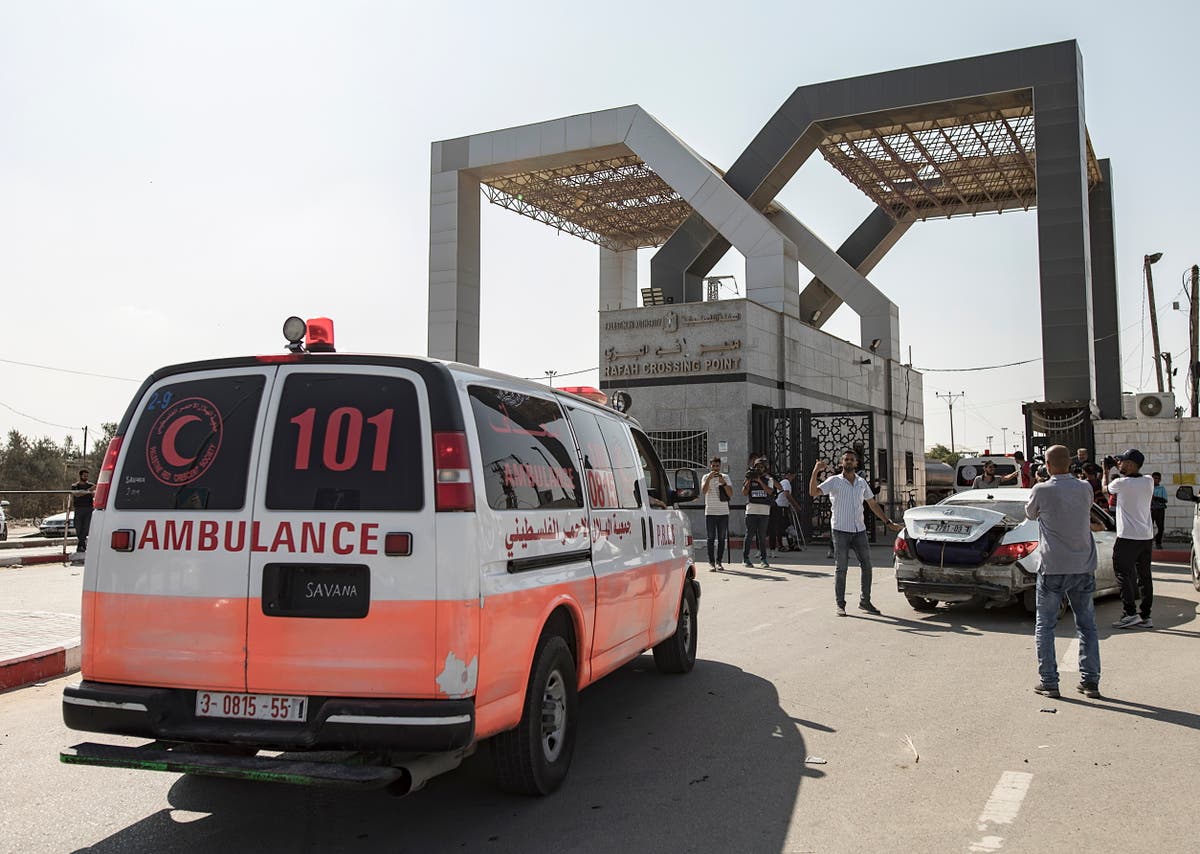 Watch live: View of Rafah crossing as injured Palestinians and foreign nationals expected to leave Gaza