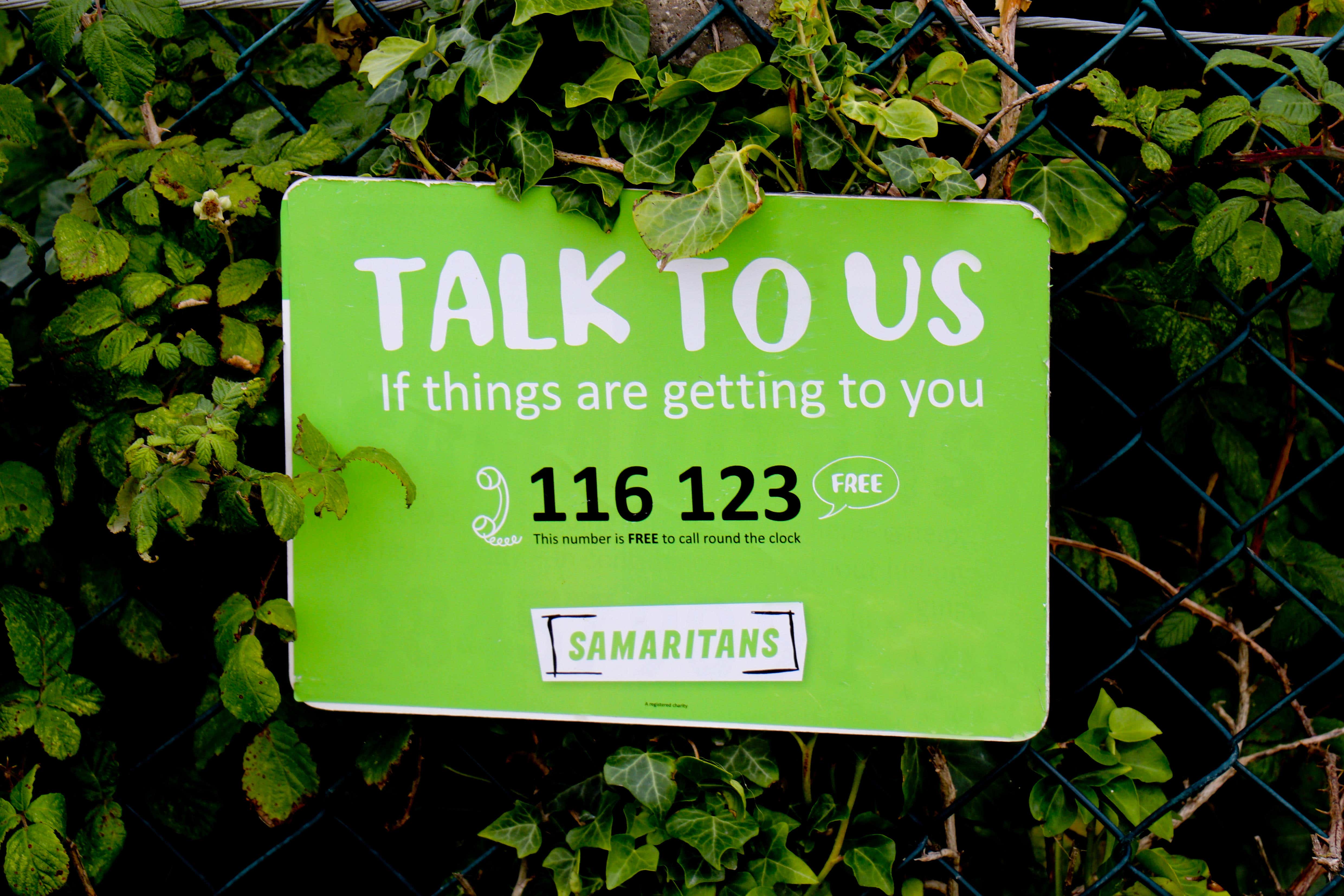 Samaritans is free to contact, 24/7