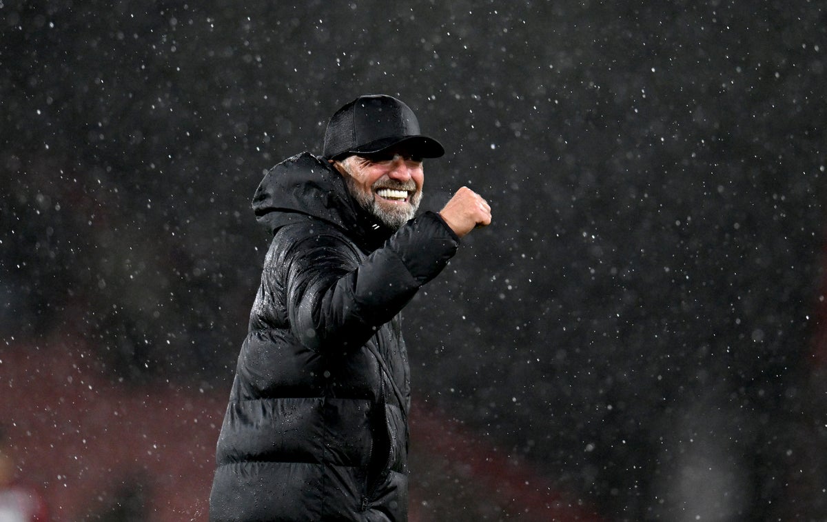 Klopp praises Liverpool for fighting ‘extremely hard’ in ‘difficult’ storm conditions