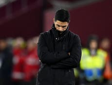 Arteta takes blame for Arsenal’s Carabao Cup defeat to West Ham: ‘I am responsible’