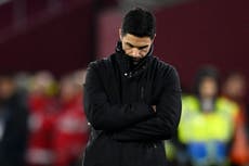Arteta takes blame for Arsenal’s Carabao Cup defeat to West Ham: ‘I am responsible’