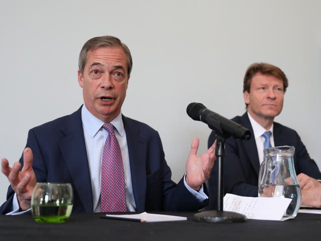 <p>Nigel Farage with Reform UK leader Richard Tice</p>